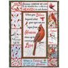 Memorable Gift Fleece Blanket Cardinals Appear When Angels are Near Blanket Gift for Mother's Day, Blanket Gifts With Size 60x80