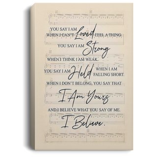 LaUreN DAiglE You Say I Am Canvas Art