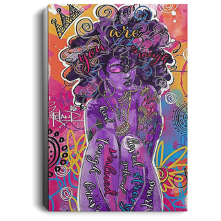 Black American Gift Blackity Black Queen You Are Enough Canvas Art and Poster LN Black By Nature Proud By Choice