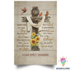 Cardinal and Sunflowers Cross I Can Only Imagine Surrounded By Your Glory Canvas LN