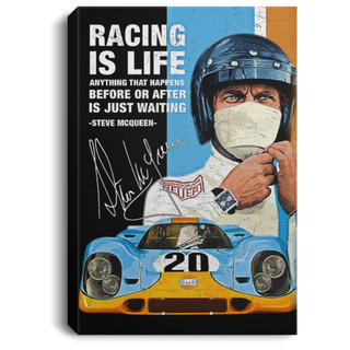 LMSM Gifts For Riders Racing Gifts Racing is Life Portrait Canvas HG