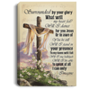 Jesus Christ Glory Glory Hallelujah Vertical Canvas and Poster LN