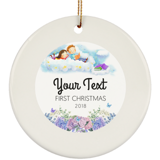 Personalized Christmas & Thanksgiving Ceramic Ornament 11 - designfullprint