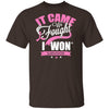 It Came We Fought I Won Survivor – Breast Cancer Cotton Shirt