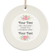 Personalized Christmas & Thanksgiving Ceramic Ornament 7 - designfullprint