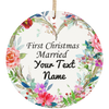 Personalized Ceramic Circle Ornament 8 - designfullprint