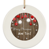 Personalized Christmas & Thanksgiving Ceramic Ornament 1 - designfullprint