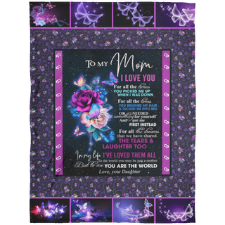 Im Always With You Fleece Blanket, Gift For Mom, Mom Blnaket, Mom Blanket from Daughter