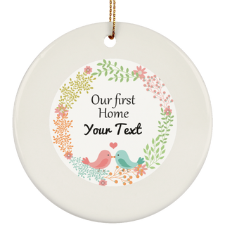 Personalized Christmas & Thanksgiving Ceramic Ornament 9 - designfullprint