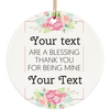 Personalized Ceramic Circle Ornament 7 - designfullprint