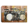 Drummer Vintage Drum Set Art CH canvas