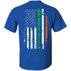 Irish Shop Gift For Army Gifts for Police Officers Law Enforcement Irish Police Officer American Flag T-shirt