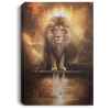 Lion And Lamb - Wrapped Canvas Print