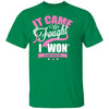 It Came We Fought I Won Survivor – Breast Cancer Cotton Shirt