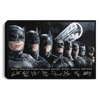 Gift For Batman Lover Different Batman Actors Canvas Wall Art Canvas or Poster HG