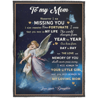 Gift for Mom You Will Always Be My Loving Mom Fleece Blanket Gift for Mother's Day Mom Blanket, Blanket Gifts With Size 60x80