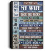 To My Wife You Are My Love Deco Wall Art Canvas CH Valentine Gift For Wife