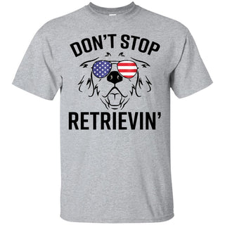 Don't Stop Retrieving Golden Retriever Unisex Ultra Cotton T-Shirt - designfullprint