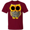 Gift For Hippie Sunflower Owl Ultra Cotton Shirt