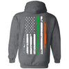 Irish Shop Gift For Army Gifts for Police Officers Law Enforcement Irish Police Officer American Flag T-shirt