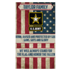 Gift For Army Army Family Stand For The Flag Personalized Flags SUBWF Sublimated Wall Flag