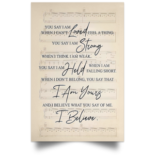 LaUreN DAiglE You Say I Am Poster