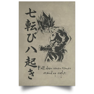 Poster 1 Gift For DB Fan Fall Down Seven Times Stand Up Eight Show No Mercy