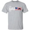Best Biker Dad America Flag Ultra Cotton T-Shirt - designfullprint