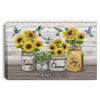 Hummingbird Gift For Hippie Today I Choose Joy Bible Verse Sunflowers And Hummingbirds Wall Art Canvas PA