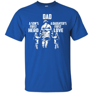 Dad A Son First Hero, A Daughter First Love Firefighter T-shirt - designfullprint