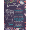 To my Granddaughter Fleece Blanket, I am Your Grandma, Granddaughter Gift, Blanket For Girl