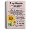 Sunflower You Are My Sunshine Daughter Quotes For Daughter Sunflower Artwork Wall Art Canvas