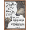 Dad to Daughter to My Daughter Love Daughter Blanket, Blanket Gifts With Size 60x80