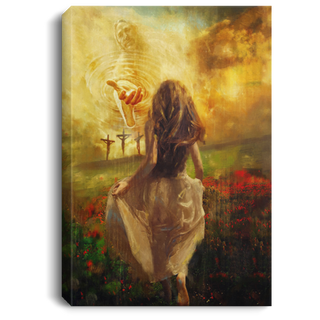 Jesus Run to the beautiful world Vertical Canvas Art