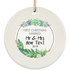 Personalized Christmas & Thanksgiving Ceramic Ornament 12 - designfullprint