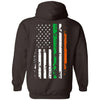 Irish Shop Gift For Army Gifts for Police Officers Law Enforcement Irish Police Officer American Flag T-shirt