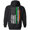 Irish Shop Gift For Army Gifts for Police Officers Law Enforcement Irish Police Officer American Flag T-shirt