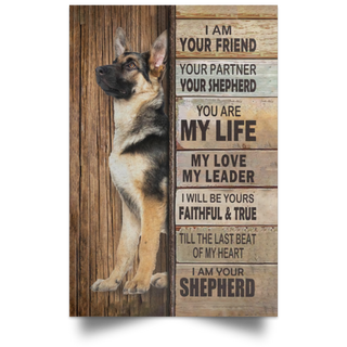 German Shepherd Poster Dog Poster Art LN
