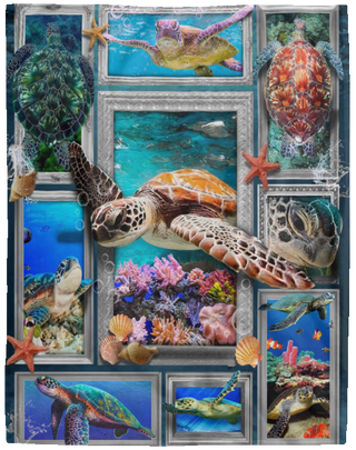 Turtle blanket 60x80