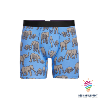 Gift For Elephant Lover Blue Elephant Gift For My Boyfriend Men Boxer Briefs NHD