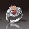 Gothic Skull Flower Rose Rings