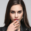 Skull Flower Wedding Ring - designfullprint