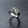 Punk Rock Skull Bone Cross Ring