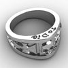 Punk Rock Skull Bone Cross Ring