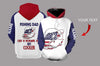 Fishing Gifts Gift For Dad Fishing Dad 4th of July Style Personalized US Unisex Size Hoodie