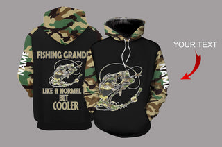 Gift For Grandpa Fishing Gifts Fishing Grandpa Personalized US Unisex Size Hoodie