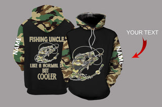Fishing Gifts Fishing Uncle Personalized US Unisex Size Hoodie