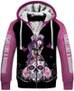 Skull Gift Pink Warrior Sugar Skull Girl Sherpa US Unisex Size Hoodie