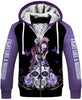 Skull Gift Purple Warrior Sugar Skull Girl Sherpa US Unisex Size Hoodie