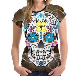 Punk Style Women Summer Tshirt - designfullprint